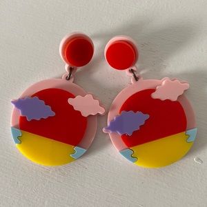 Jennifer Loiselle Lucite Sunset Earrings